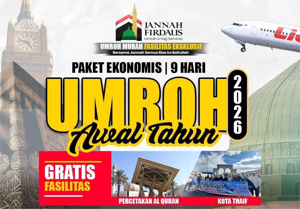 PAKET UMROH AWAL TAHUN 2026 EKONOMIS