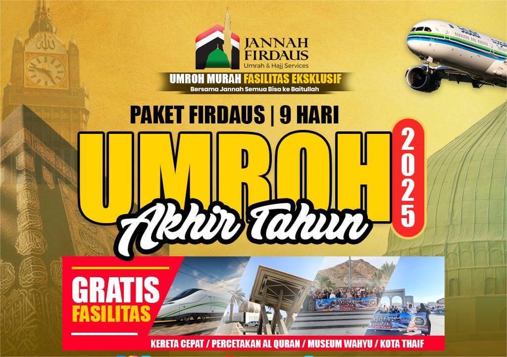 PAKET UMROH FIRDAUS AKHIR TAHUN (9 HARI)
