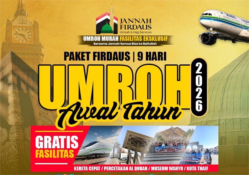 PAKET UMROH FIRDAUS AWAL TAHUN (9 HARI)